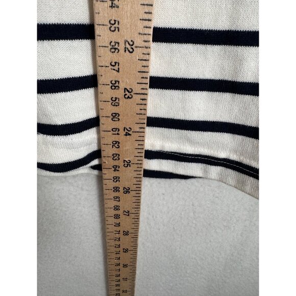 LL Bean Women's Heritage Mariner Top, Splitneck Polo Three-Quarter-Sleeve Stripe - Picture 6 of 6